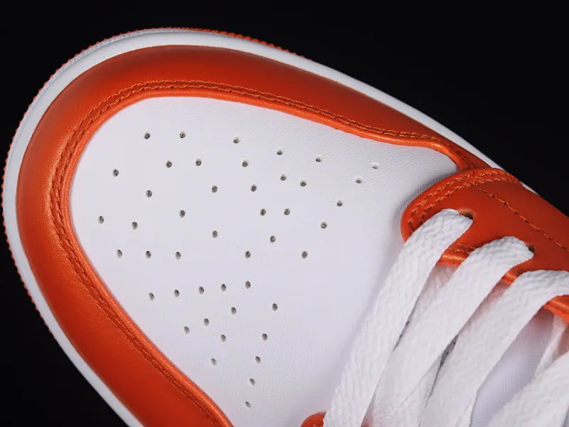 All categories Air Jordan Jordan series basketball shoes Air Jordan 1 Mid G version pure original Air Jordan 1 Mid "Surface" AJ1 Joe 1 white and orange small buckle mid-top basketball shoes DM3531-800